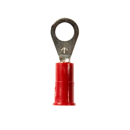 3M Scotchlok Ring Vinyl Insulated, MV18-10R/LX, standard-style ring tongue fits around the stud 7000133316